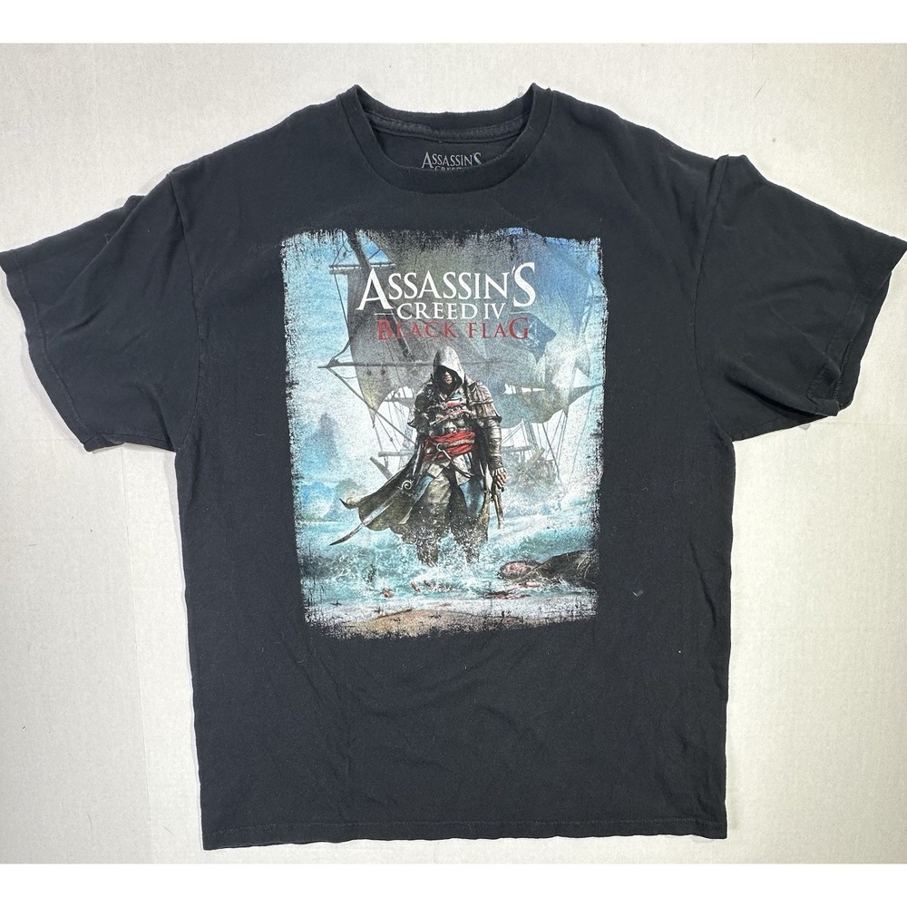 Assassins Creed IV Black Flag T-Shirt XL Gamer Tee Ubisoft 2013 Mexico